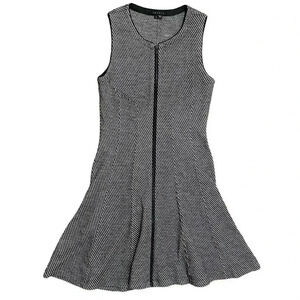 Theory Bonbi Wool Blend Knit Sleeveless Fit Flare Skater Dress Size 4